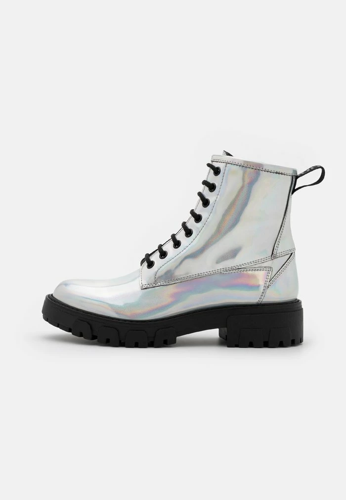 HUGO AXEL BOOTIE - Bottines à Lacets - Silver-coloured 2 HUGO AXEL BOOTIE - Bottines à Lacets - Silver-coloured – Image 2