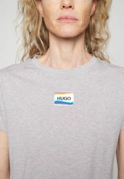 HUGO THE SLIMTEE - T-shirt Imprimé - Medium Grey -Pas Cher Hugo Boutique 9dac6910cc794f75ae411b81e63e9f1b