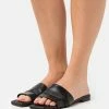 HUGO LOLA SLIDE - Mules - Black