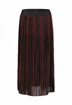 HUGO Jupe Trapèze - Schwarz/rot