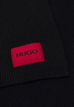 HUGO ZAFF SCARF LOGO - Écharpe - Black -Pas Cher Hugo Boutique a3c7906b17c245f39d89540ce4ecb538