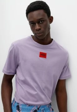 HUGO DIRAGOLINO - T-shirt Basique - Light Purple -Pas Cher Hugo Boutique a97fc1d3afc24304a7317a5685a42fc8
