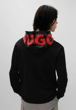 HUGO DYNDALE - Sweat à Capuche Zippé - Black -Pas Cher Hugo Boutique a9c7226342eb4ebeb2f1e804fba9495f