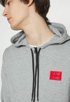 HUGO DAPLE - Sweat à Capuche Zippé - Dark Grey -Pas Cher Hugo Boutique ad26245acb2e4b57ac1edb6ab897da6e