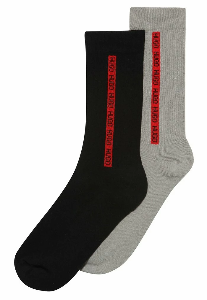 HUGO 2P RS RIB TAPE CC - Chaussettes - Grey 1 HUGO 2P RS RIB TAPE CC - Chaussettes - Grey