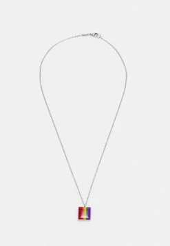HUGO PRIDE NECKLACE UNISEX - Collier - Silver-coloured