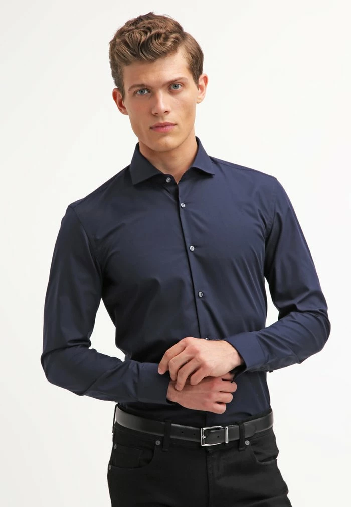 HUGO JASON SLIM FIT - Chemise Classique - Navy 1 HUGO JASON SLIM FIT - Chemise Classique - Navy