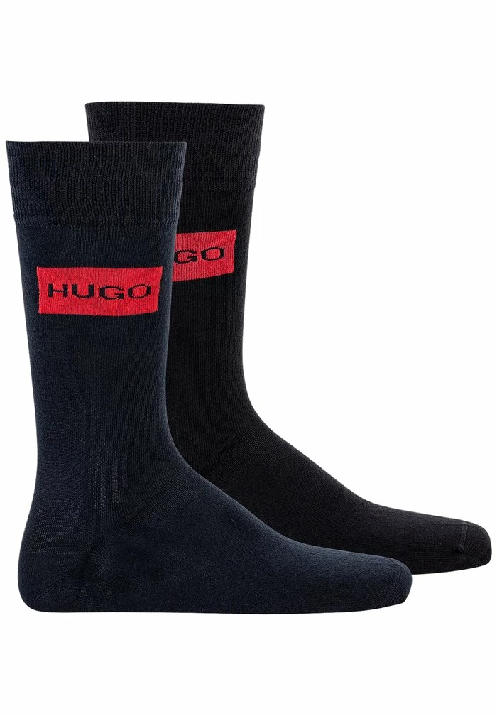 HUGO 2 PACK - Chaussettes - Schwarz Hellblau 1 HUGO 2 PACK - Chaussettes - Schwarz Hellblau