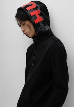 HUGO DYNDALE - Sweat à Capuche Zippé - Black -Pas Cher Hugo Boutique d165923a64604d0a8428cabb986adc3f