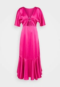 HUGO KAVORA - Robe Longue - Bright Pink -Pas Cher Hugo Boutique d3821cedda314df68654a299120051ea