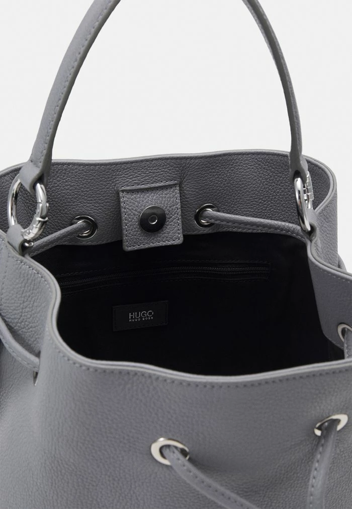 HUGO LEXI DRAWSTRING - Sac Bandoulière - Grey 3 HUGO LEXI DRAWSTRING - Sac Bandoulière - Grey – Image 3