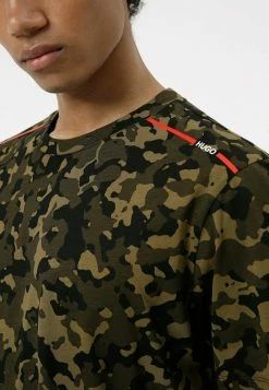 HUGO T-shirt Imprimé - Dark Green -Pas Cher Hugo Boutique d53d5becac7d474793c3c2a238495f9e