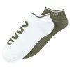 HUGO LOGO 2 PACK - Chaussettes - Khaki