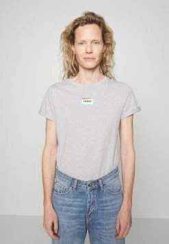 HUGO THE SLIMTEE - T-shirt Imprimé - Medium Grey