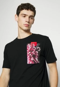 HUGO DLAMMER - T-shirt Imprimé - Black -Pas Cher Hugo Boutique ed30a4a1f04c44509c0e02d50b31075e