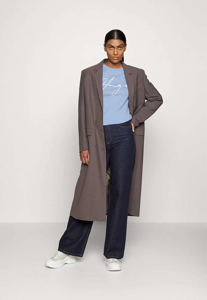 HUGO THE SLIM TEE - T-shirt Imprimé - Medium Blue 2 HUGO THE SLIM TEE - T-shirt Imprimé - Medium Blue – Image 2