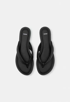 HUGO GRACE TWISTED THONG - Tongs - Black -Pas Cher Hugo Boutique ef41cd34db9c4e0a89d15744b064ce33