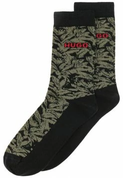 HUGO QS LEAVES - Chaussettes - Black