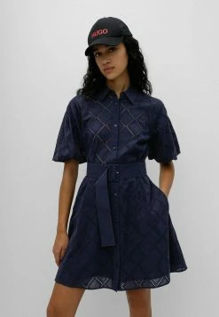 HUGO Robe Chemise - Dark Blue